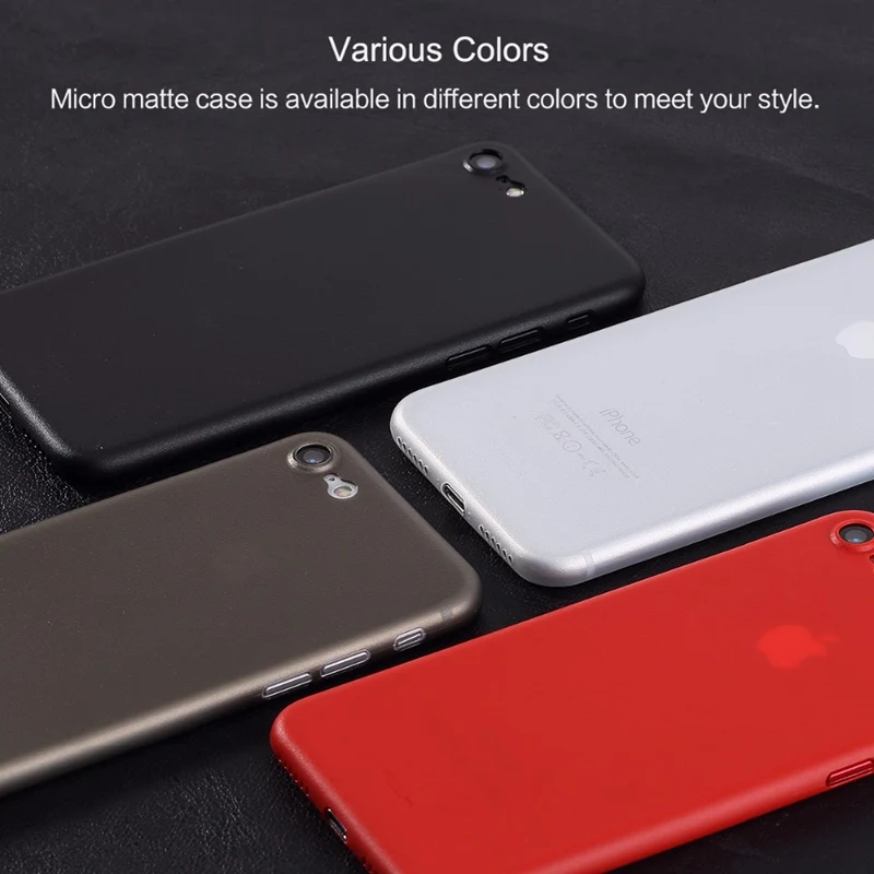 Для iPhone 6 7 ультра тонкий 0.37 мм матовый чехол для телефона Plus iPhone7 |