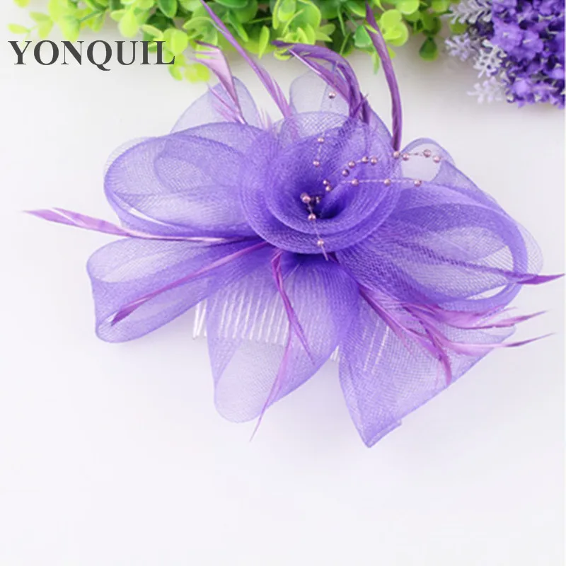 Из 2 предметов дамы фиолетовым пером с шариком фетровая шляпка шерстяная для