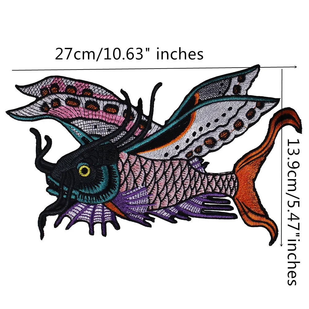 1 шт. сделай сам специальные патчи с изображением рыбы тигра розы Скорпиона совы