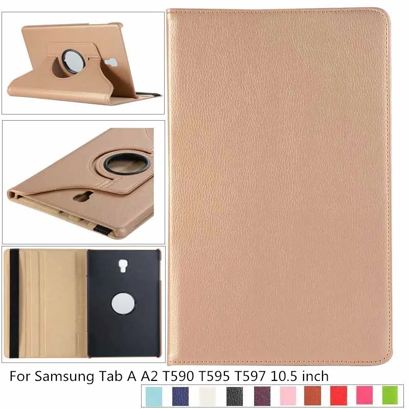 Деловой чехол с поворотом на 360 градусов для планшета Samsung Tab A A2 T590 T595 T597 10 5 дюйма