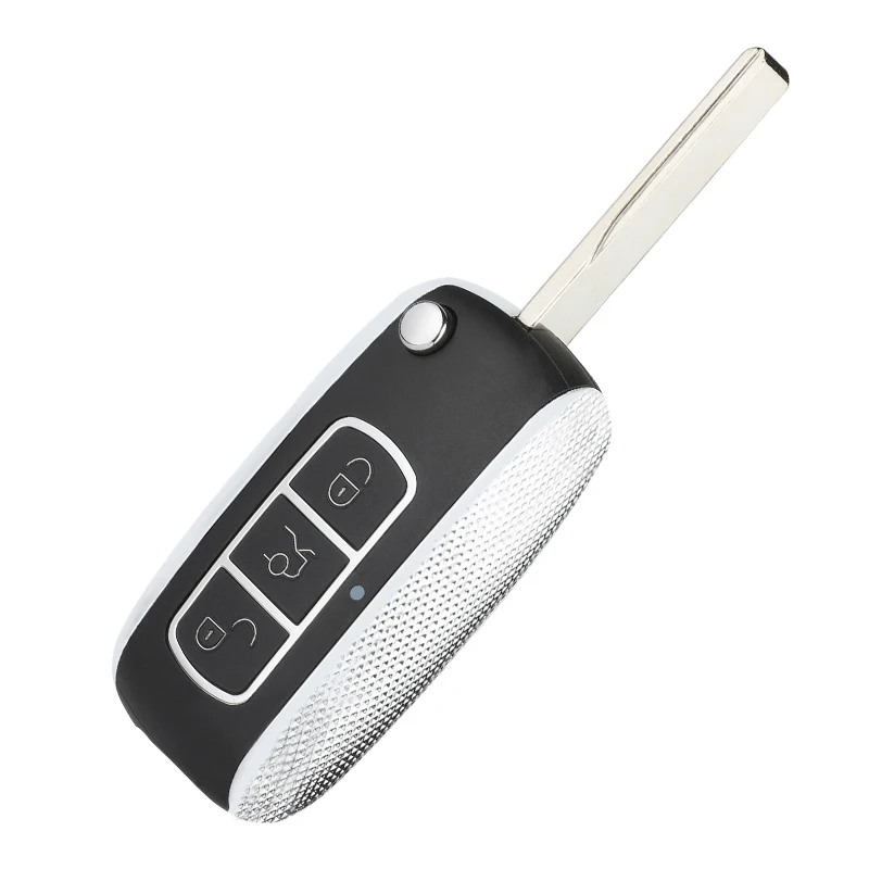 

KEYECU 315MHz / 433MHz ID44 Chip FCC: LX8FZV Upgraded Flip Folding 3 Button Remote Key Fob key for Range Rover Range Rover Sport