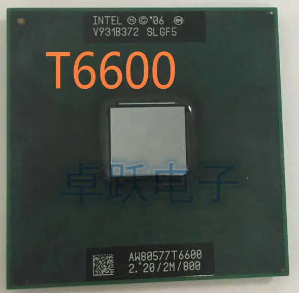 Процессор Intel для ноутбука T6600 2 Мб кэш-памяти 20 ГГц 800 МГц разъем 478 официальная