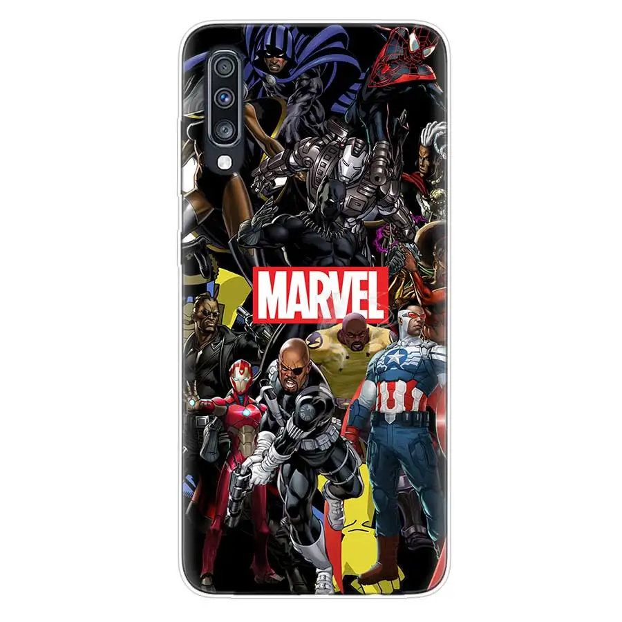 Marvel Comics Soft TPU Case For Samsung Galaxy S10 Plus S10E A70 A50 A30 M40 M30 M20 A60 A40 A20 A10 M10 A20E A80 Cover |