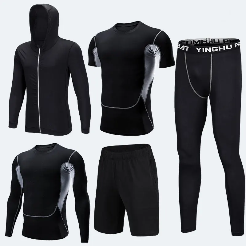 Touqi5B Спортивные колготки, спортивные мужские, спортивная одежда, костюмы, тренировочные костюмы, спортивные костюмы для бега, спортивная одежда, спортивный костюм, набор для мужчин - Цвет: Touqi5B