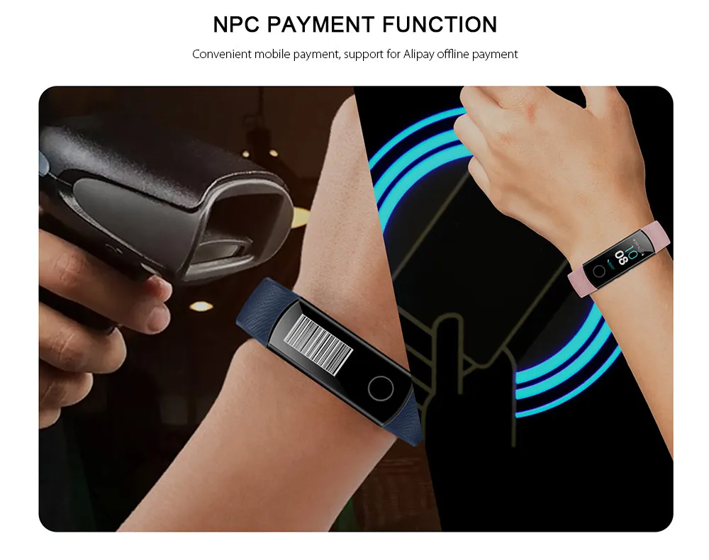 Huawei Honor Band 4 смарт-Браслет фитнес-браслет AMOLED цветной сенсорный экран фитнес-трекер для измерения сердечного ритма Smartband плавание сон оснастка