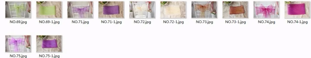 60 цветов 1/3 18x275 см 100 шт. органза чехол на стул с бантом пояс для свадьбы
