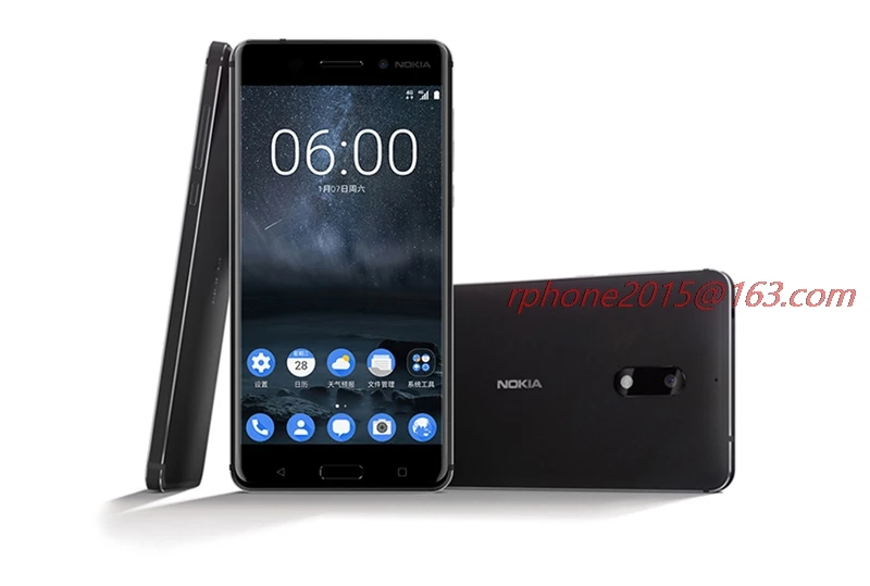 Nokia 6 LTE Восстановленный мобильный телефон 4G 16MP Android 7 Octa Core 5 ''отпечаток пальца