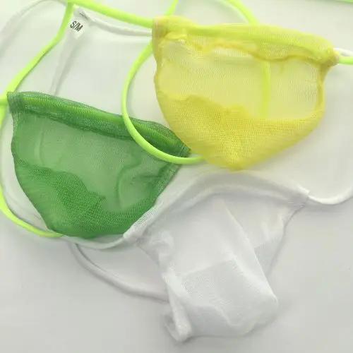 Мужские сексуальные узкие стринги мини G3457 сетчатая Сетка C thru|pouch thong|pouch pouchthong pouch