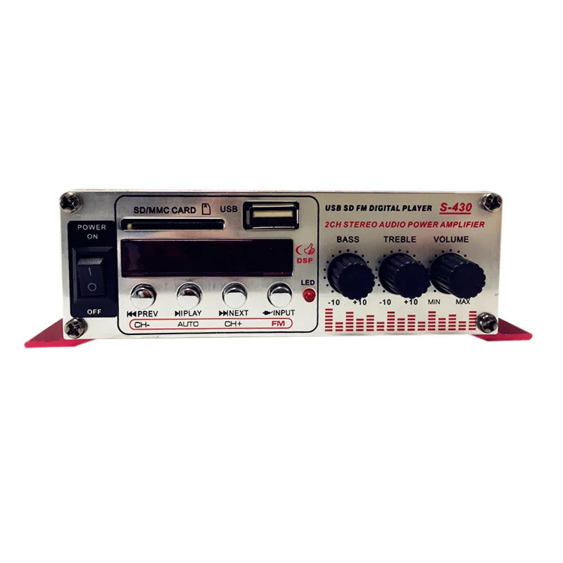 2ch Hi-Fi Super Bass Выход Мощность стерео аудио Динамик звук Усилители домашние