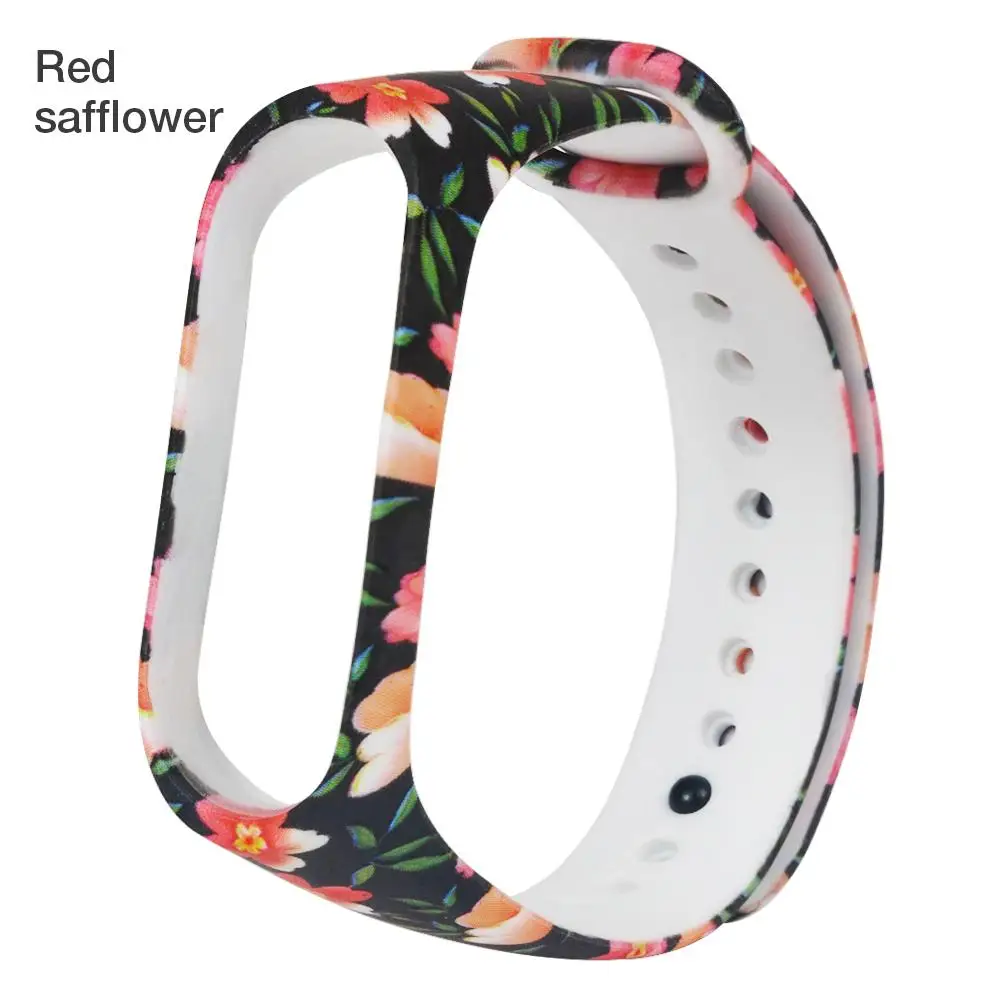 Силиконовый ремешок для Xiaomi Band 4 M4, браслет с узором, персонализированная печать, сменные спортивные часы, ремешок на запястье для Xiaomi Bracelet