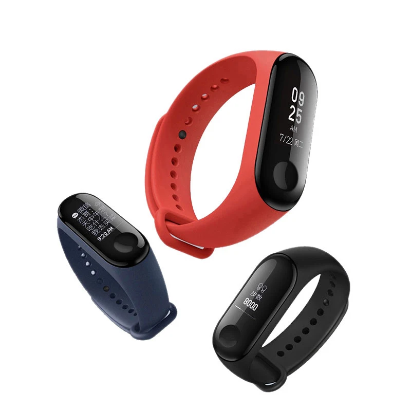 Xiaomi mi Band 3 Смарт-Браслет фитнес-браслет mi Band Band3 0,7" Дисплей сообщений OLED частота сердечных сокращений Smartband