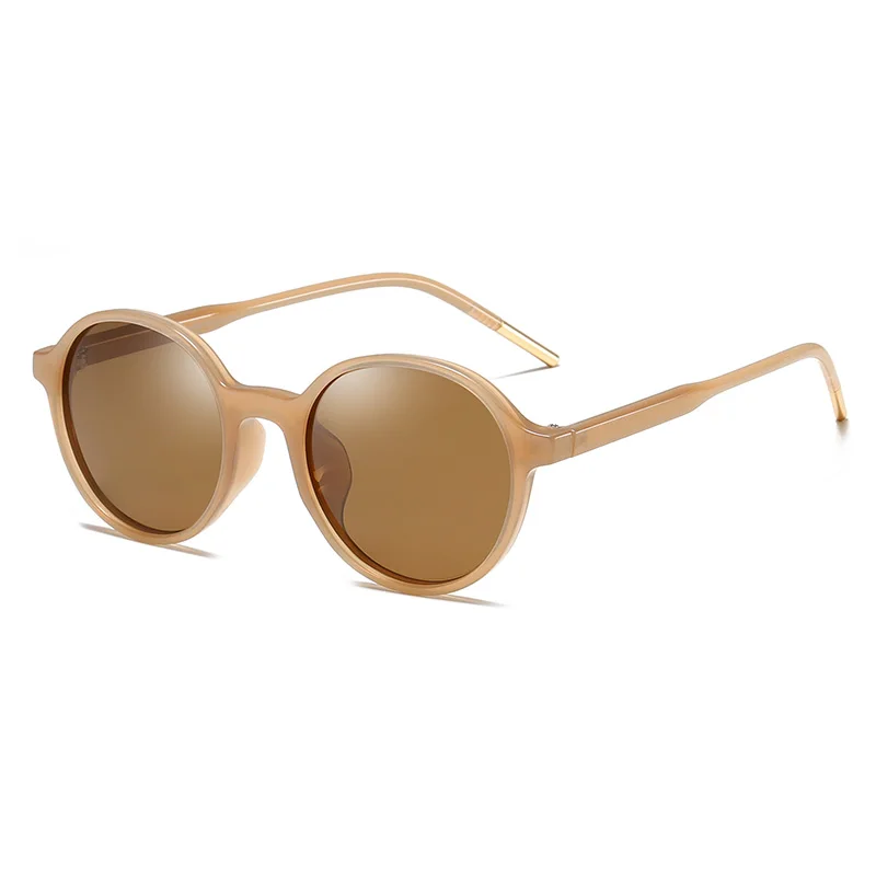 C3 Champagne Brown Pro Acme поляризованных солнцезащитных очков Для женщин круглые солнцезащитные очки в стиле ретро поляризованные туристические солнцезащитные очки gafas de sol mujer UV400 PB1228 - Цвет линз: C3 Champagne Brown