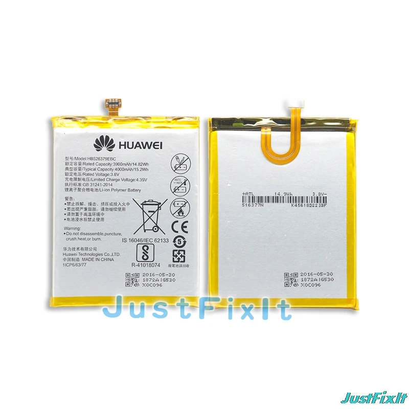HB526379EBC Hua Wei Оригинальный аккумулятор для телефона huawei Y6 Pro/Enjoy 5/Honor 4C Pro 4000 мАч