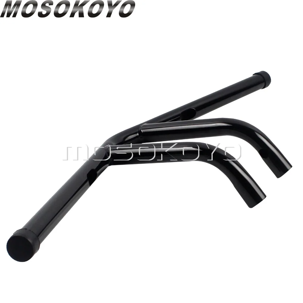 Мотоциклетный глянцевый Black 1 "Руль 25 мм 6" Rise T Bar для Harley Cafe Racer Chopper Bobber XS650