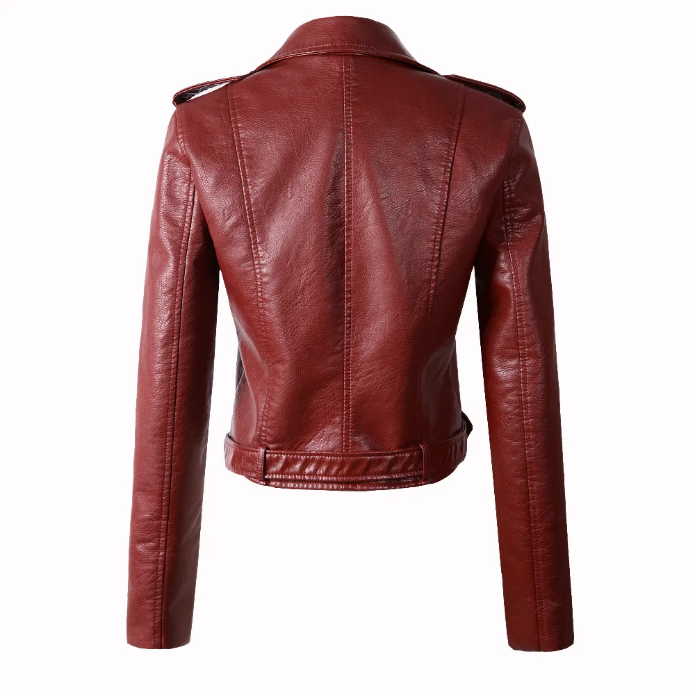

ZQLZ Faux Leather Jacket Women 2020 New Autumn Spring Pu Ladies Overcoat Mujer Biker Streetwear Moto Black Coat Female