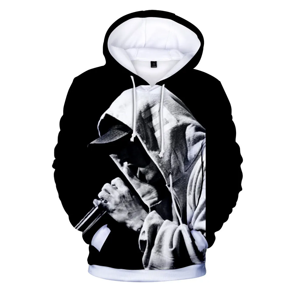 Хип-хоп стиль Eminem модные 3D толстовки мужские и женские Moleton Masculino Повседневный