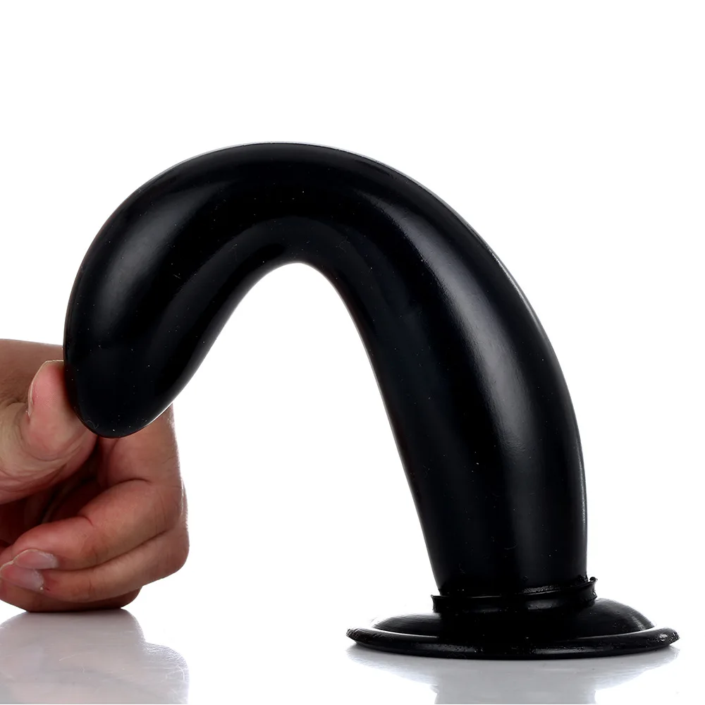 Гладкий огромный анальный фаллоимитатор на присоске длинная Анальная пробка для