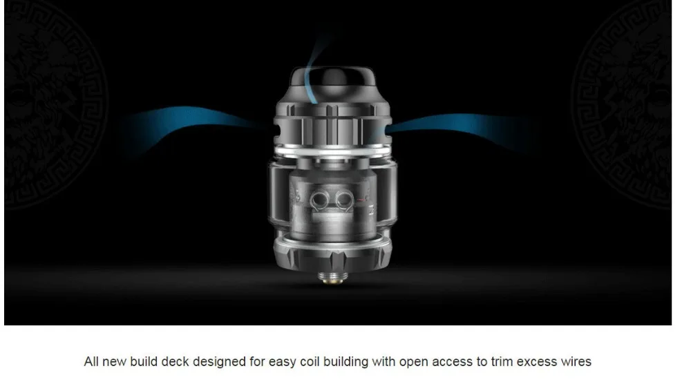 Geekvape Zeus X RTA бак 4,5 мл топ воздуха Поддержка одной двойной катушки против электронной сигареты распылитель Zeus двойной RTA Vape