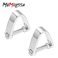 memolissa simple peak shape button high quality luxurious cufflinks wedding business french fashion cuff links for mens