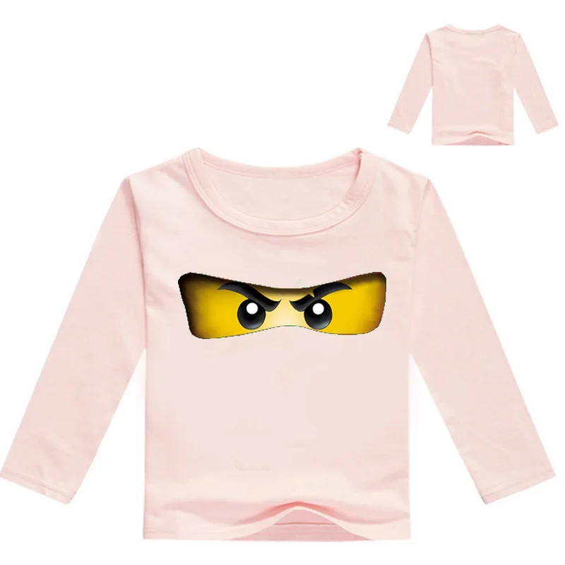 Летняя футболка ninja Ninjago одежда для мальчиков с длинными рукавами хлопковая