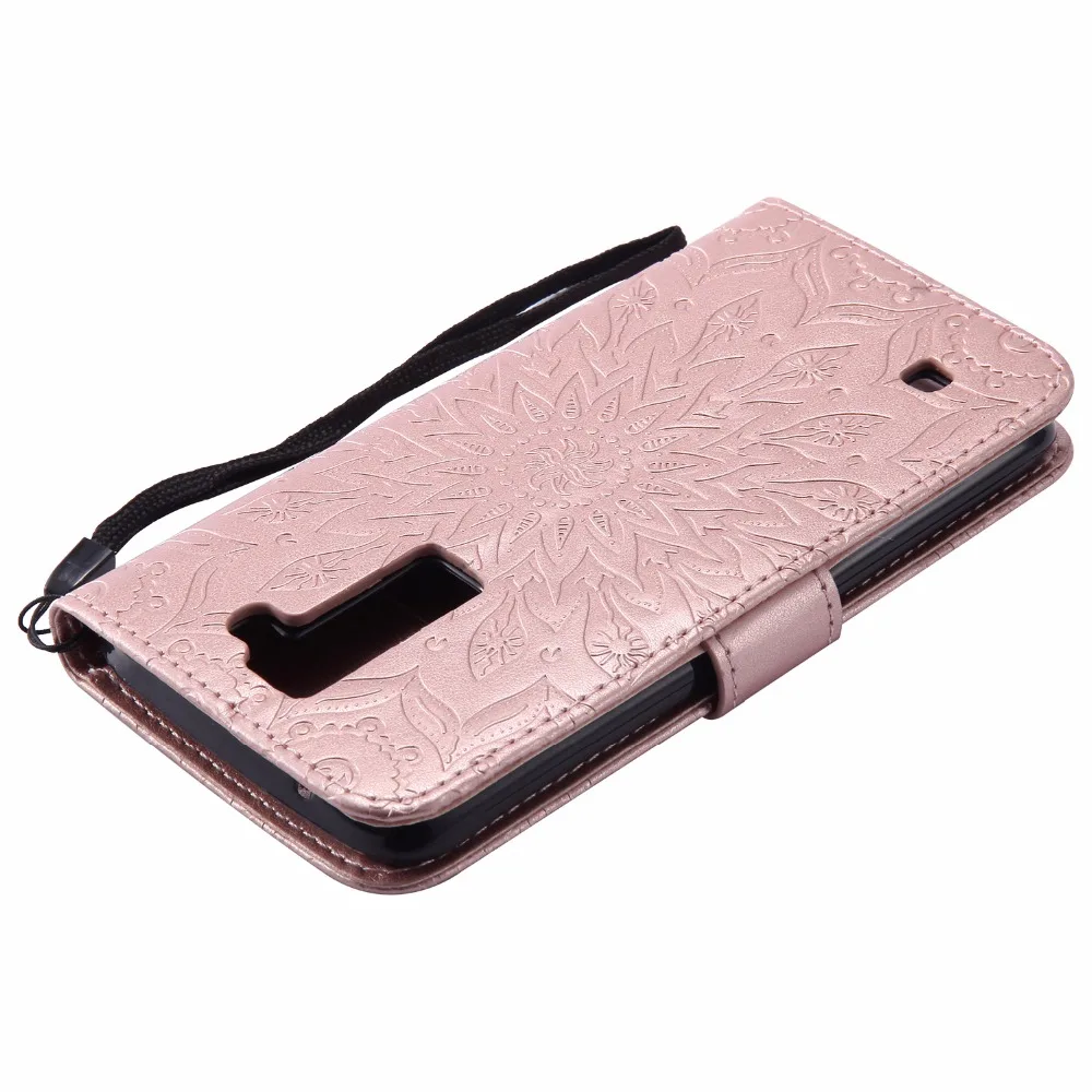 Роскошный чехол с тиснением "Цветок" для fundas LG K8 LTE K350 K350E coque K3 K4 K5 K7 K10 2017 X