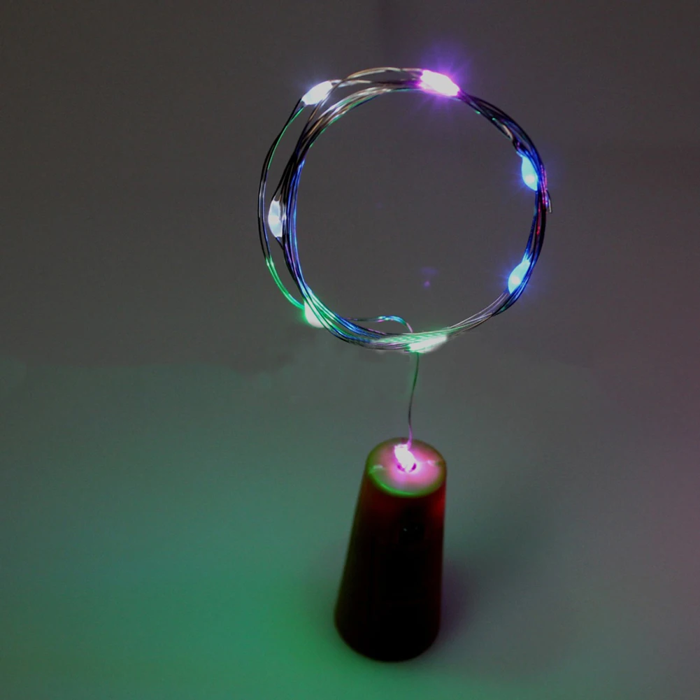 100 см в форме пробки 10LED Ночная сказочная гирлянда лампа для бутылки вина Декор