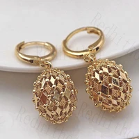 hip hop earrings for women gold filled vintage disco ball dangle earrings round rock punk earrings for party club obs4323_gold
