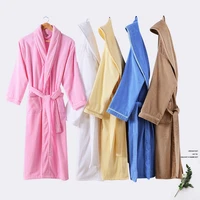 cotton mens bath robe long sleeve kimono pajamas for men bathrobe male spa night dress gown hombre sleepwear wedding