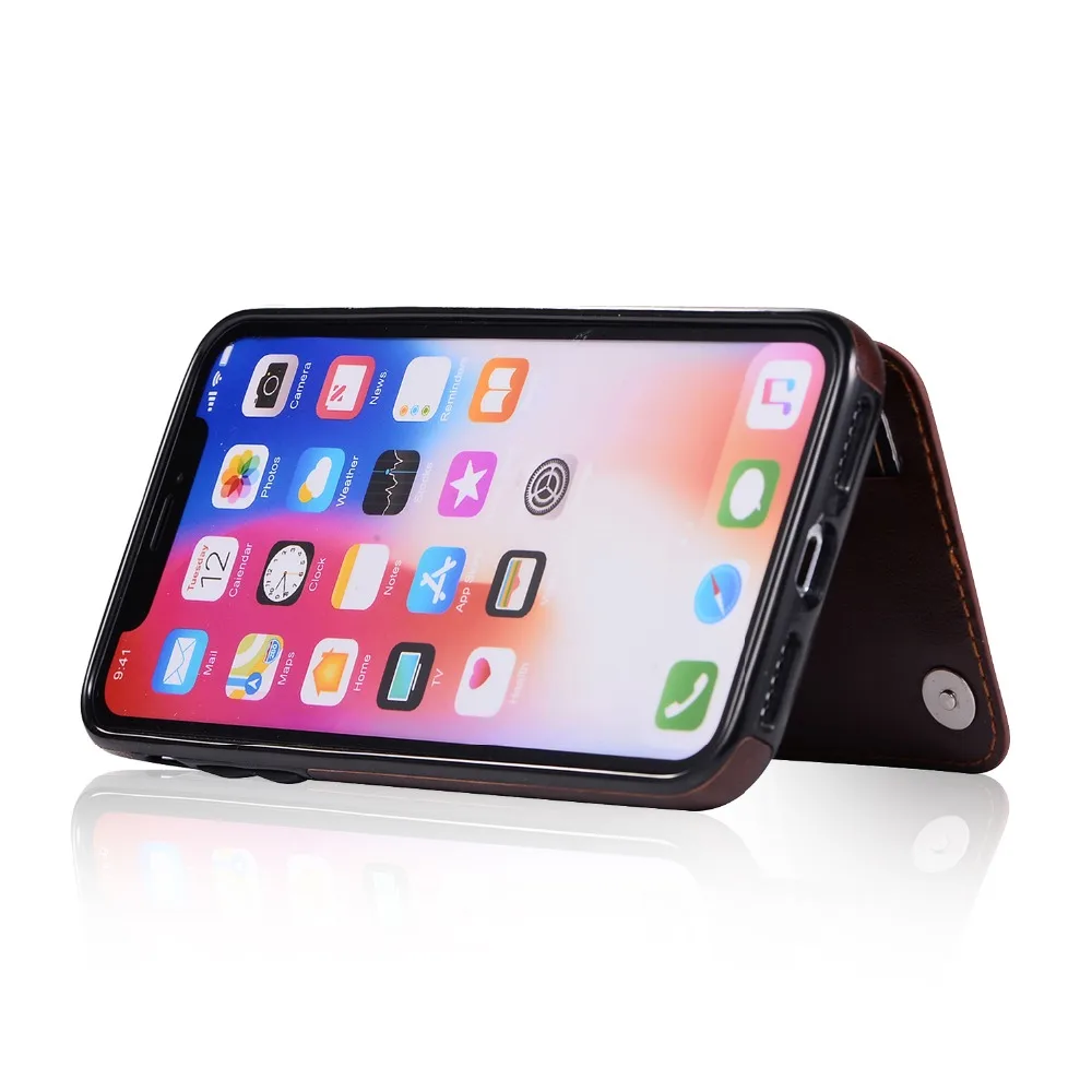 Чехол s для iphone X XS MAX XR кошелек чехол с держателем карты тисненый цветок Премиум из искусственной кожи чехол для iphone 8 7 6 6S plus чехол