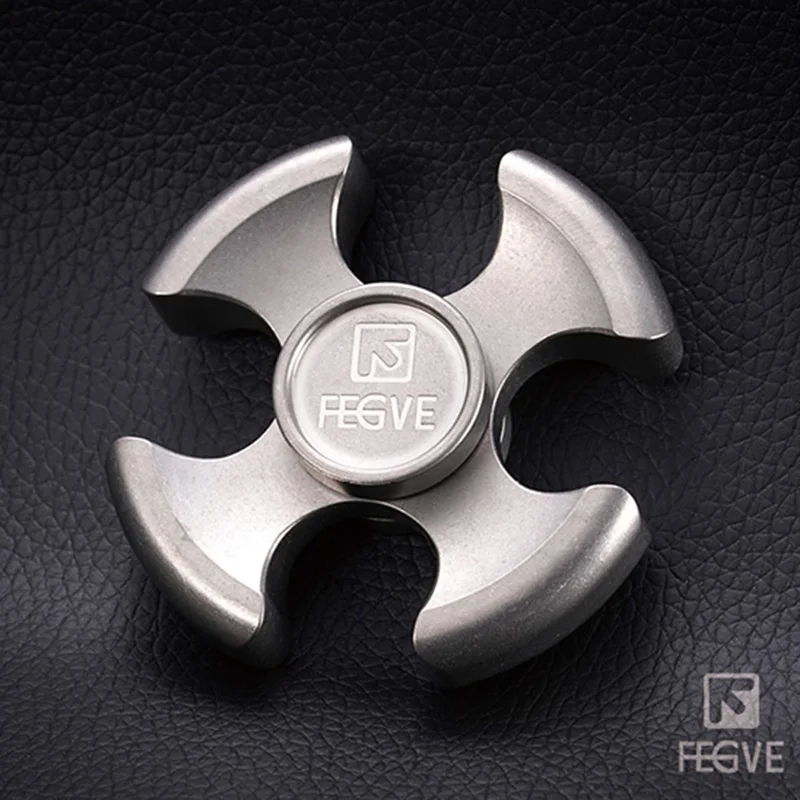 Fegve Одежда высшего качества Спиннеры гравировка логотипа Титан EDC руки Spinner Для