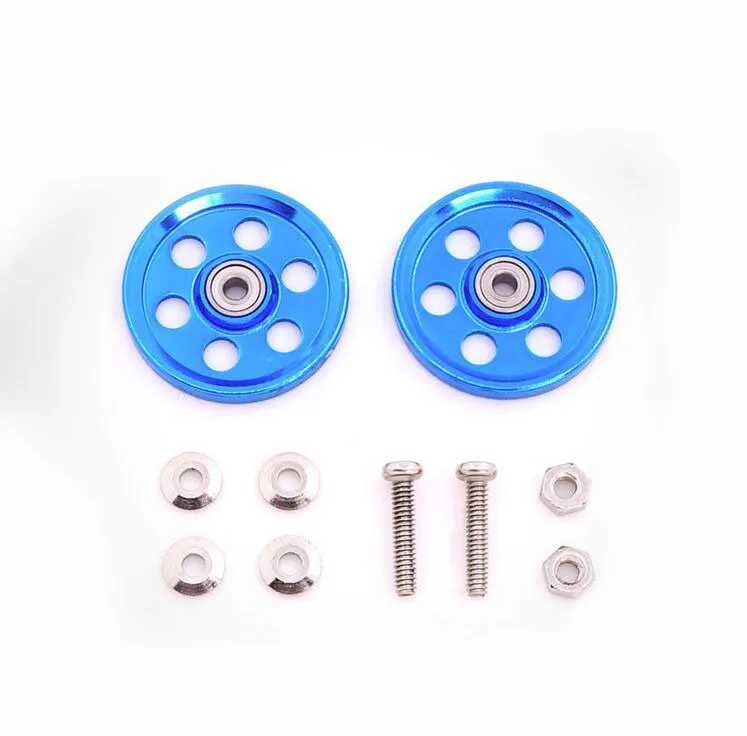 2 пары 19 мм алюминиевый направляющий ролик для Tamiya Mini 4WD модель автомобиля