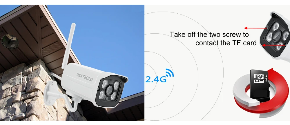 Водонепроницаемая IP камера USAFEQLO MINI 1080P/960P/720P Wi Fi МП|Камеры видеонаблюдения| |