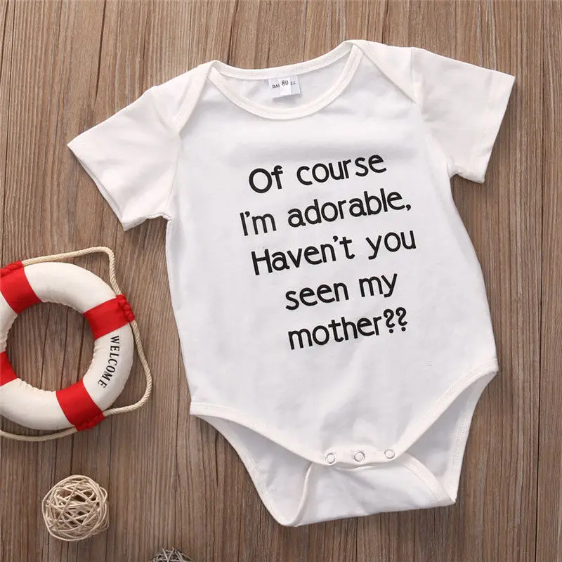 Очаровательные боди с буквенным принтом для новорожденных мальчиков и девочек