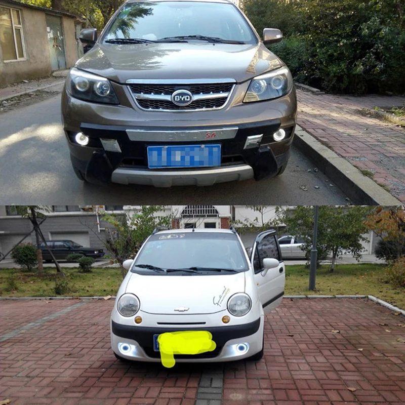 A Pair Night Eye Series LED Car Foglight Bulbs Angel Circle 60W 2400LM 6000K 7000K Auto Headlamp | Автомобили и мотоциклы