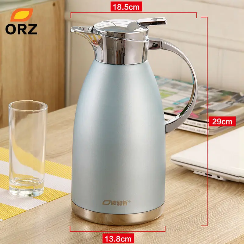 ORZ 2L термос из нержавеющей стали бутылка для кофе и чая вакуумная колба горячей