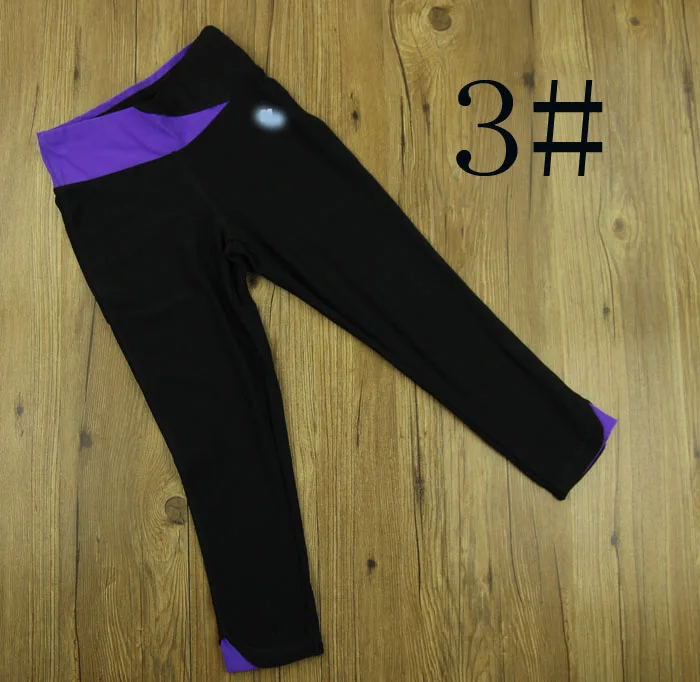 Женские капри для бега с широким поясом цветные спортивные колготки фитнеса и