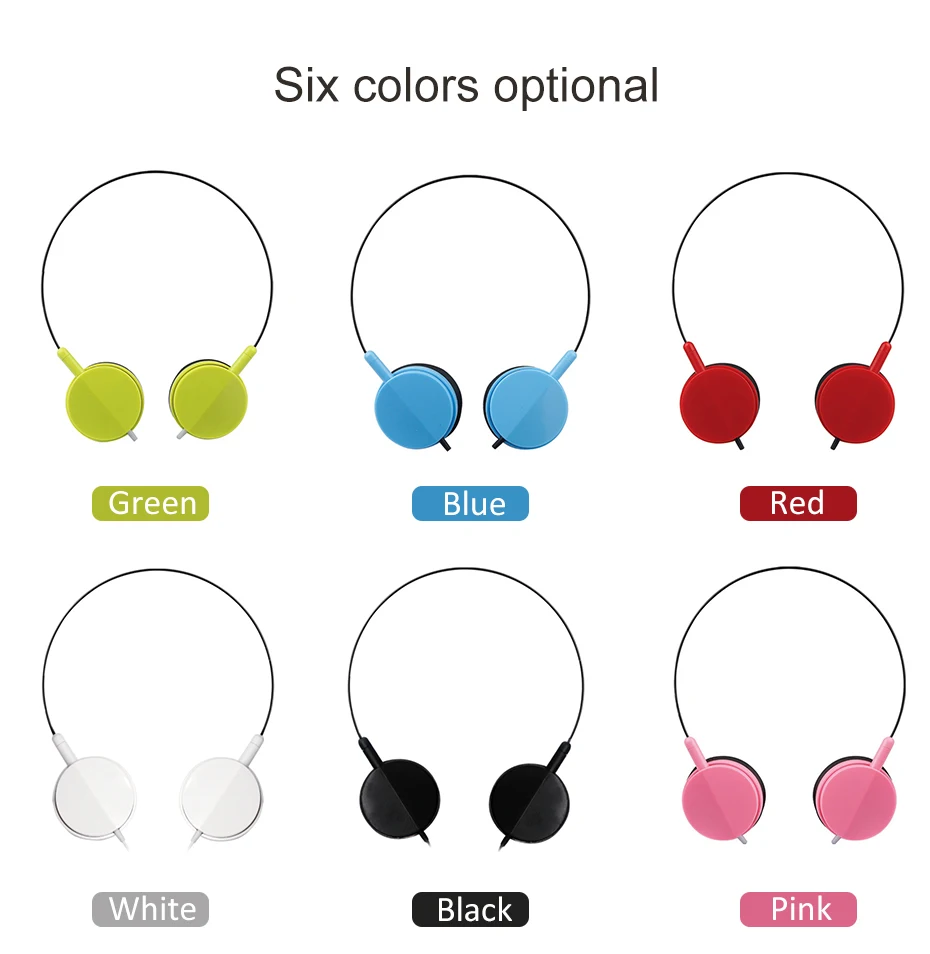 Новые 6 видов цветов Складные портативные регулируемые наушники Fone De Ouvido