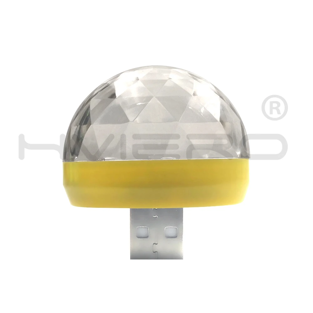 Автомобильный USB окружающий свет DJ RGB Мини Красочный музыкальный звуковой свет USB-C интерфейс Apple Праздничная Вечеринка караоке