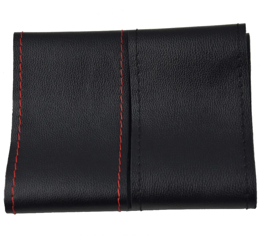 Soft Leather 38cm Car Steering Wheel Cover With Needle and Thread Interior Accessories Used For Bucik/Ford/Chevrolet/Volvo Etc | Автомобили