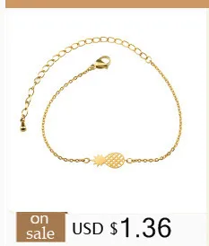 DIANSHANGKAITUOZHE Gold Colour Bijoux De Pied Femme Leg Chain Stainless Steel Bracelet Femme Women Double Heart Foot Anklets