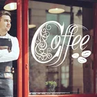 Виниловая наклейка на стену для кофейни, дома, кафе, чая, окна, кухни, столовой, кофейной вывески, цитаты, стеклянная Наклейка на стену, домашний декор
