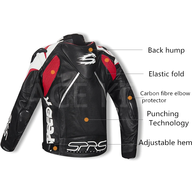 Мотоциклетная кожаная куртка SPRS верхняя одежда для велоспорта с верблюжьим