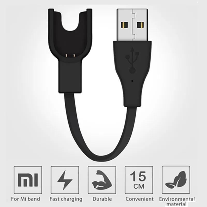 Быстрое зарядное устройство USB для Xiaomi mi Band 3 band Смарт браслет 2 зарядный кабель