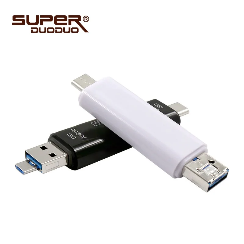 USB 3 0 в 1 картридер Type C Micro флеш накопитель адаптер Коннектор высокоскоростной TF