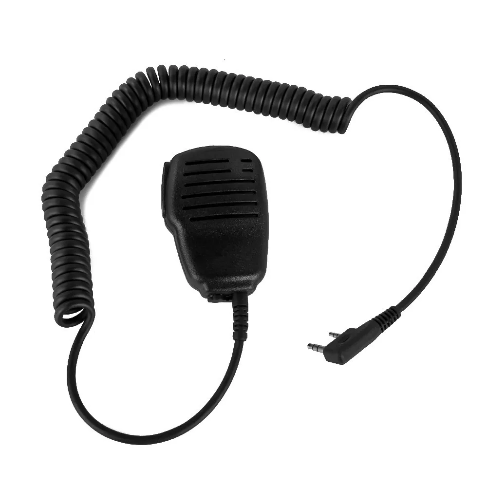 LASAM 2 контактный Регулируемый громкоговоритель микрофон ручной для Kenwood BaoFeng UV 5R GT