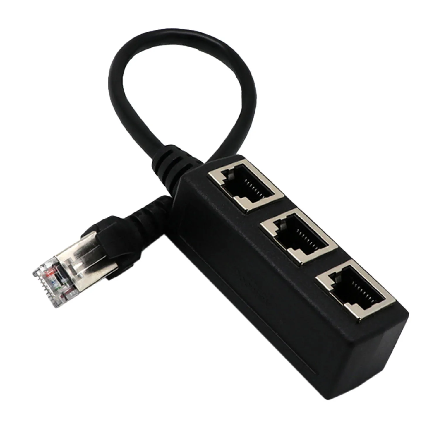 Elisona сетевой разветвитель Ethernet RJ45 с 1 на 3 портами переходник гнездовой кабель