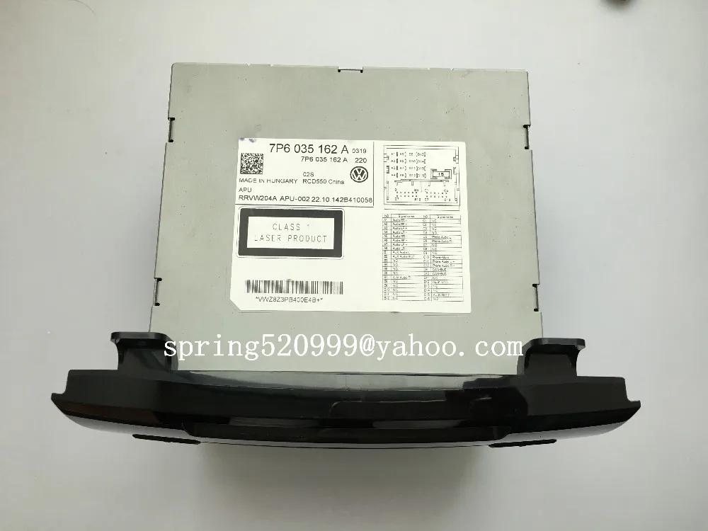 Alpine 6 диск cd-чейнджер аудио медиа для VW RCD550 7P6035162B P6035195D VW Touareg 7P стерео радио с сенсорным экраном