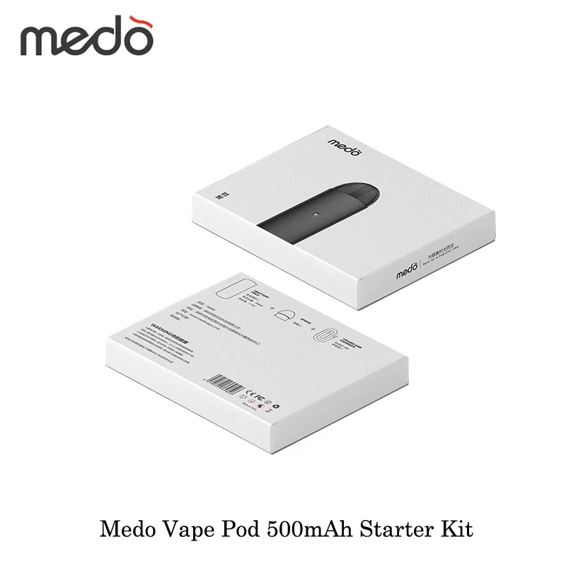 Электронная сигарета Medo Vape Pod стартовый набор 500 мА/ч с 4 картриджами емкость 2 мл 1 3