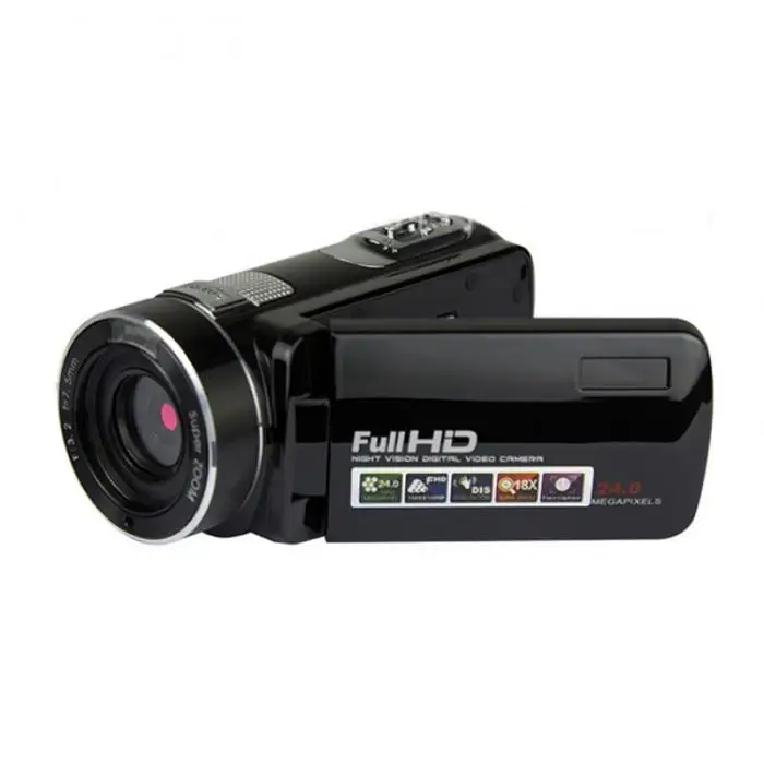 Новые поступления, Full Hd 1080p CMOS 16X цифровая видеокамера, видеокамера для дома и улицы, для путешествий, с функцией захвата лица, ночная съемка