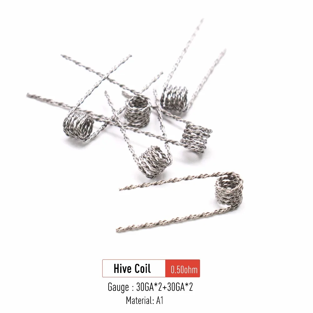 Volcanee 100/200 намоток Alien Clapton Flat Twisted Fused с сопротивлением Quad Тигр нагревательный